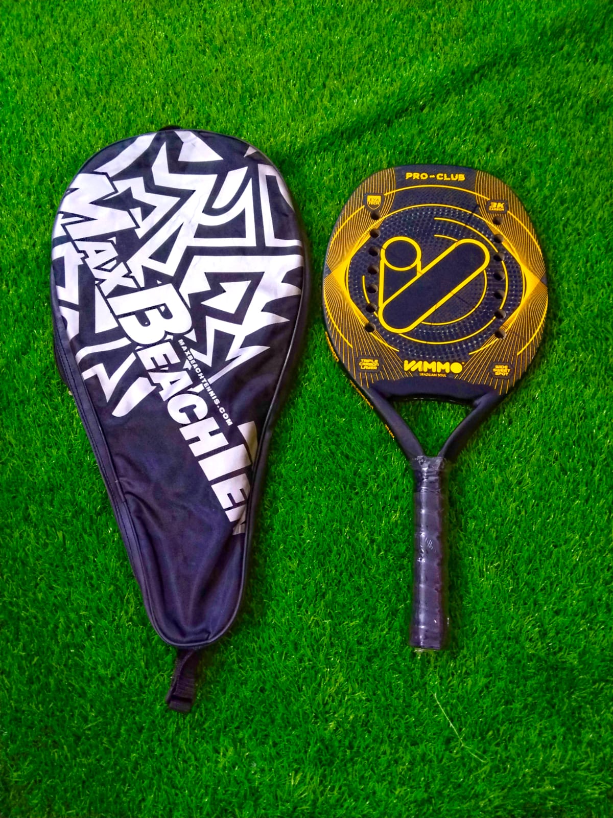 Tennis Racket Full Carbon Fiber Rough Surface (with bag)