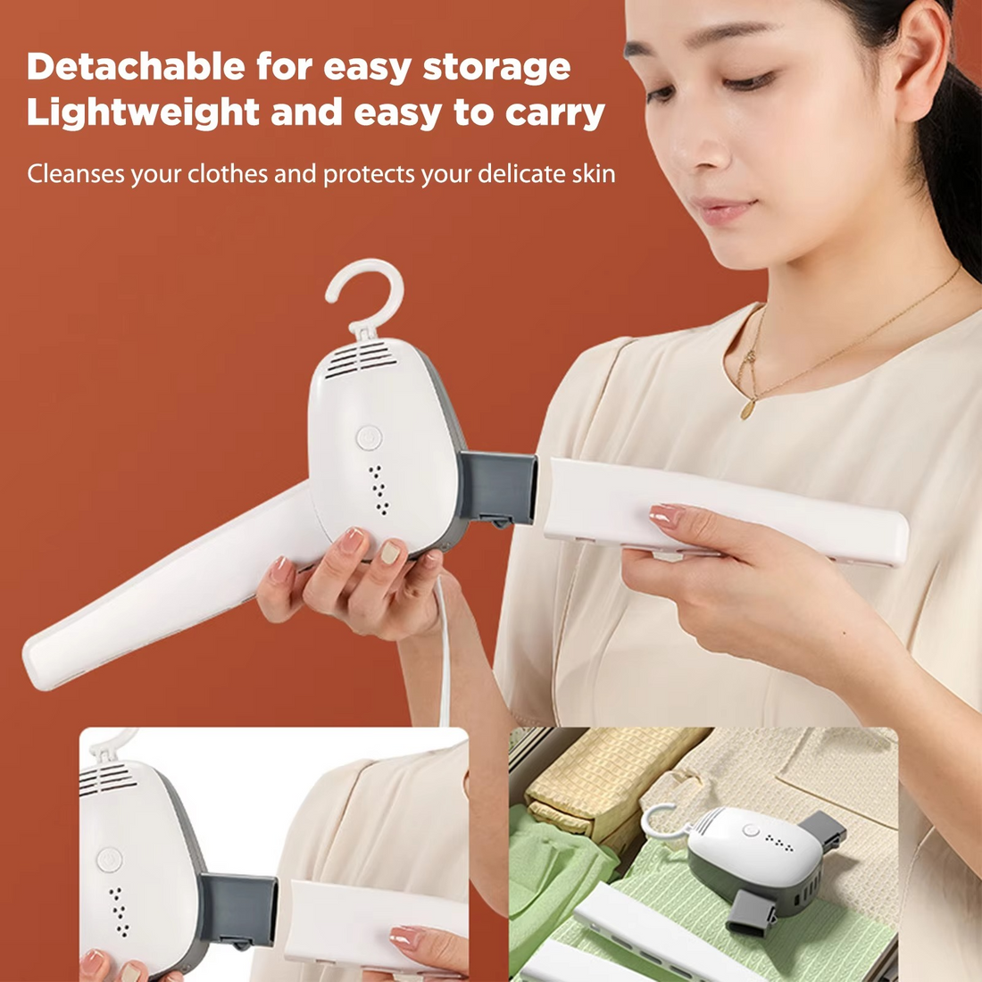 Portable Clothes Drying Hanger/علاقة تجفيف الملابس المحمولة