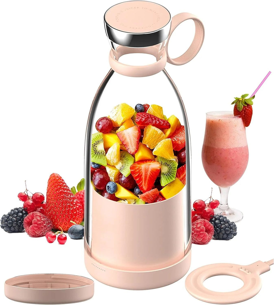 Rechargeable Juicer Bottle/زجاجة عصّارة قابلة لإعادة الشحن